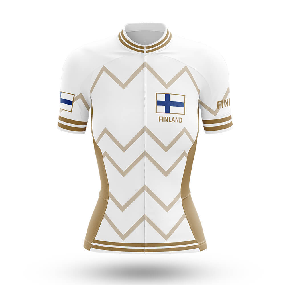 Finland - Women V17 - White - Cycling Kit-Jersey Only-Global Cycling Gear