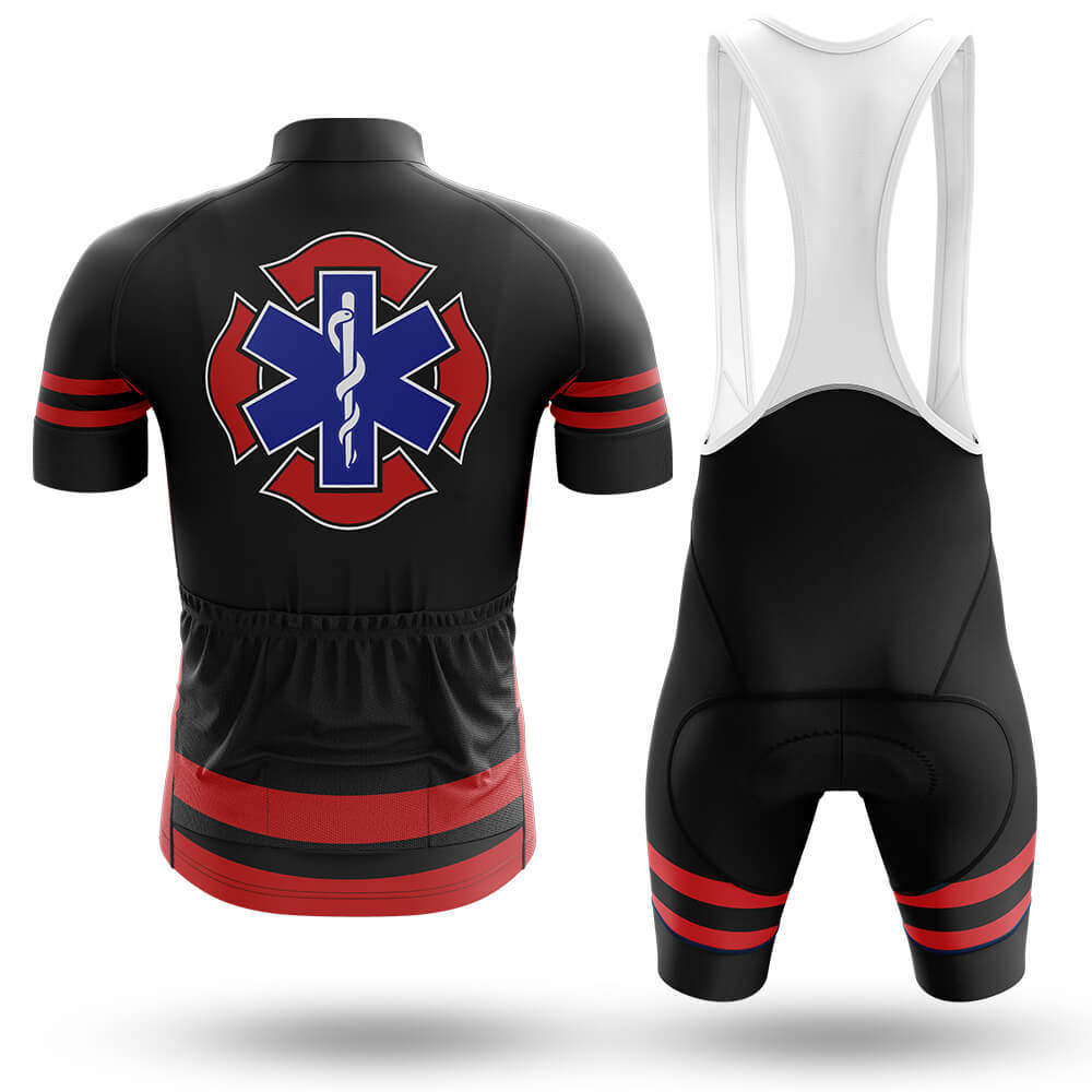 Fire Rescue - Men's Cycling Kit-Full Set-Global Cycling Gear