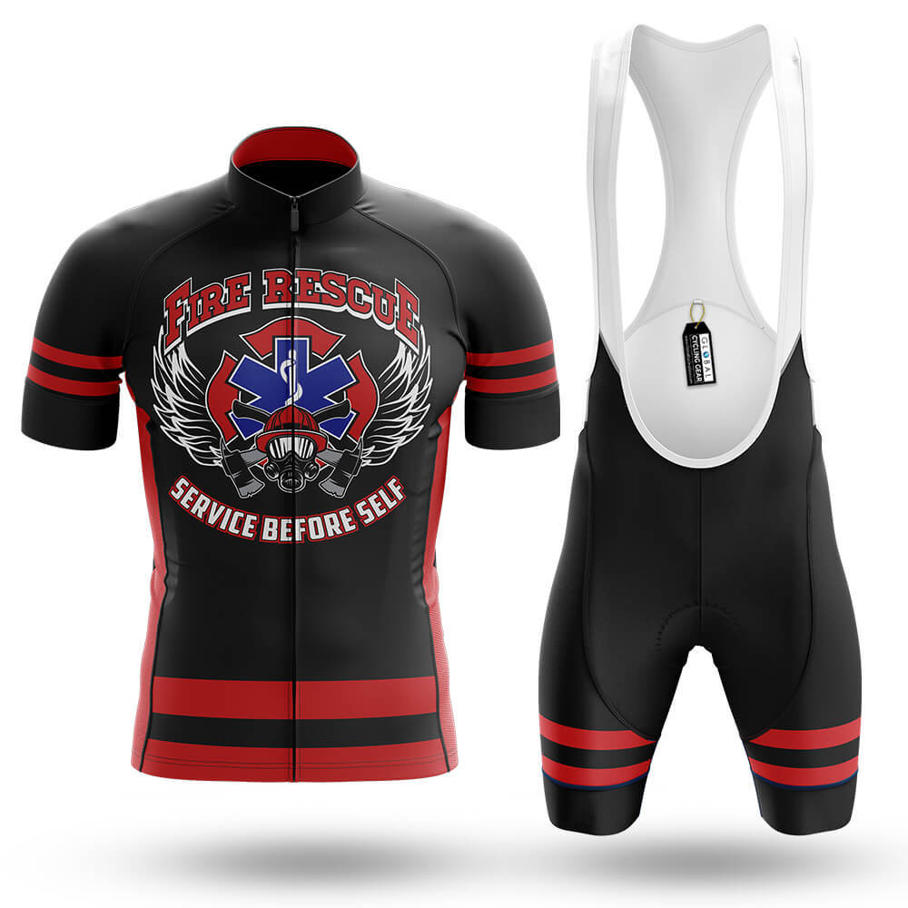 Fire Rescue - Men's Cycling Kit-Full Set-Global Cycling Gear