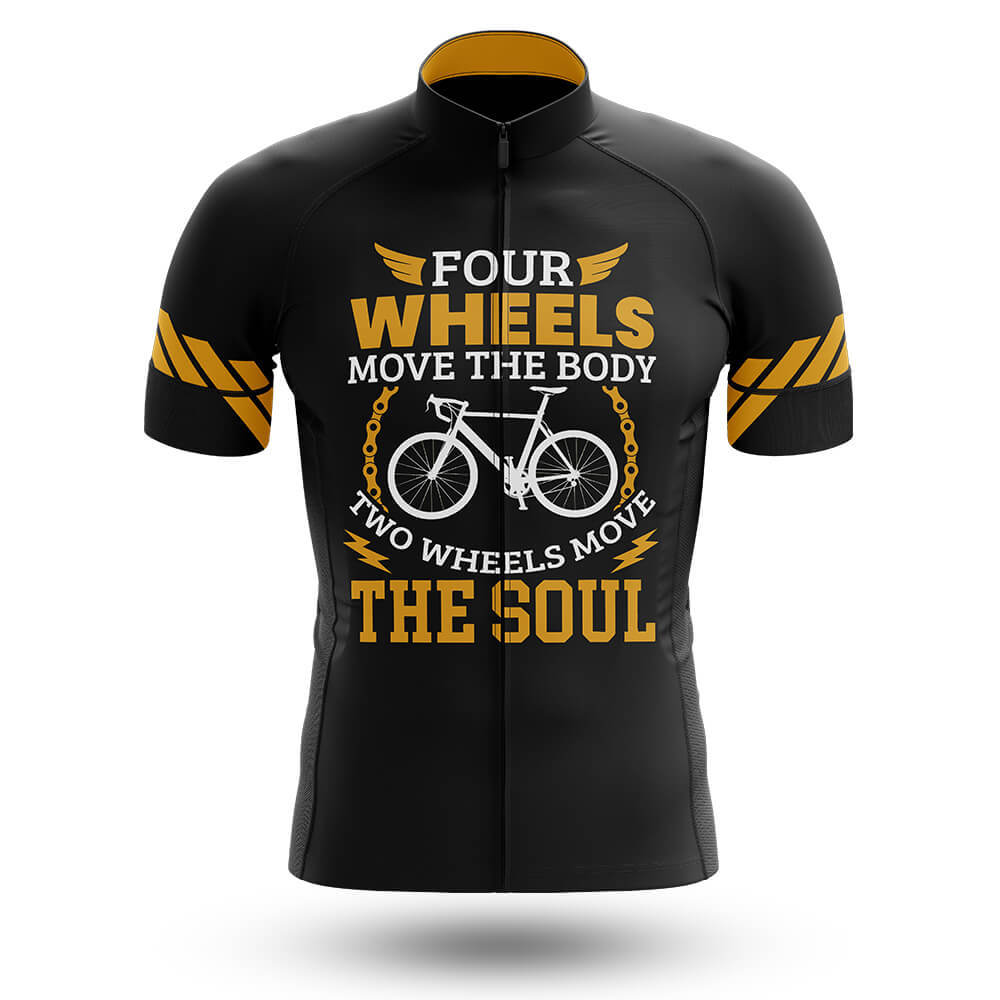 Two Wheels Move The Soul - Men's Cycling Kit-Jersey Only-Global Cycling Gear