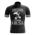 Freedom Is Riding A Bicycle - Men's Cycling Kit-Jersey Only-Global Cycling Gear