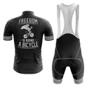 Freedom Is Riding A Bicycle - Men's Cycling Kit-Full Set-Global Cycling Gear