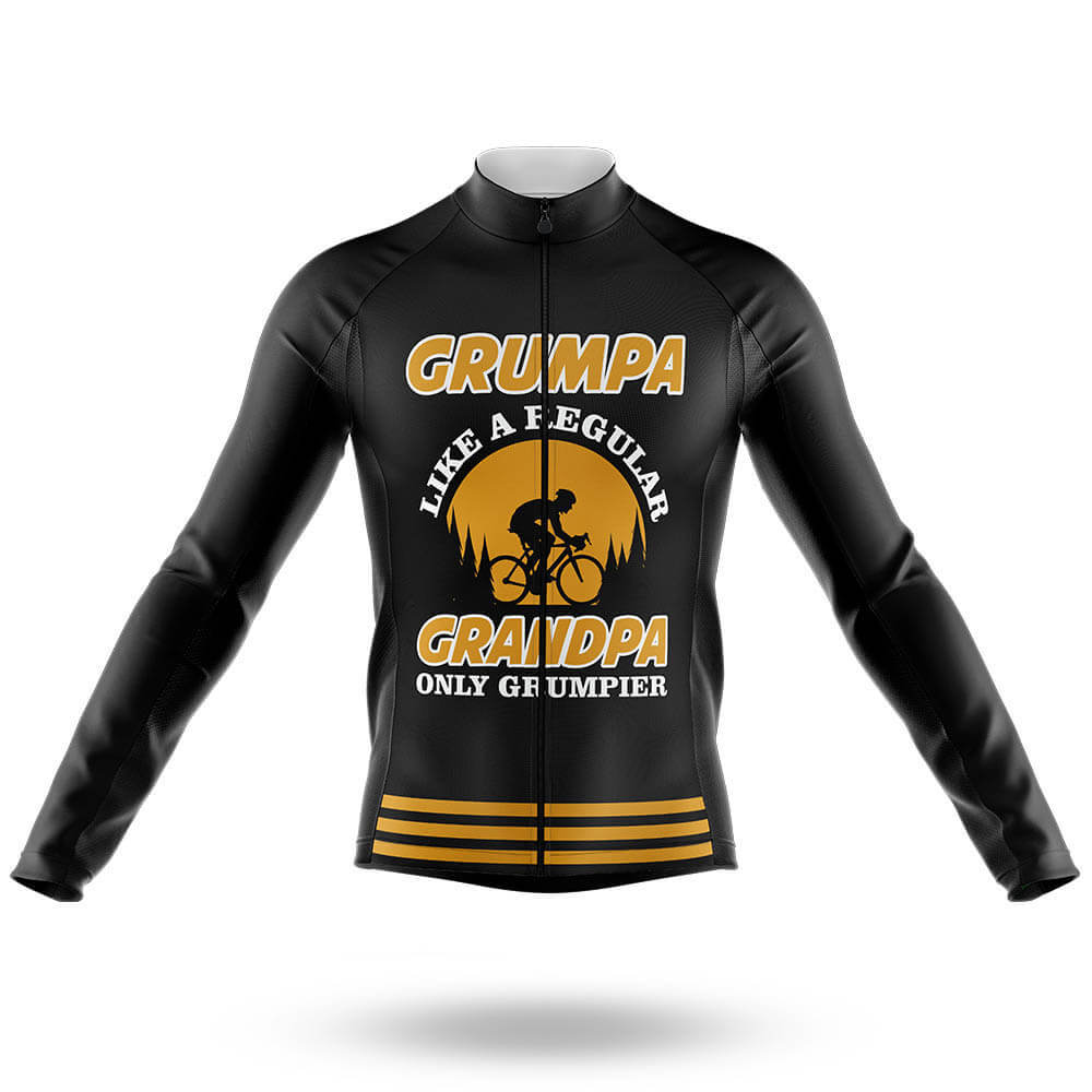 Grumpa - Men's Cycling Kit-Long Sleeve Jersey-Global Cycling Gear