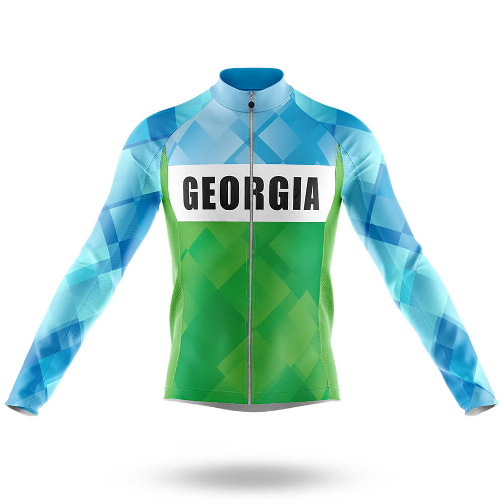 Georgia S3 - Men's Cycling Kit-Long Sleeve Jersey-Global Cycling Gear