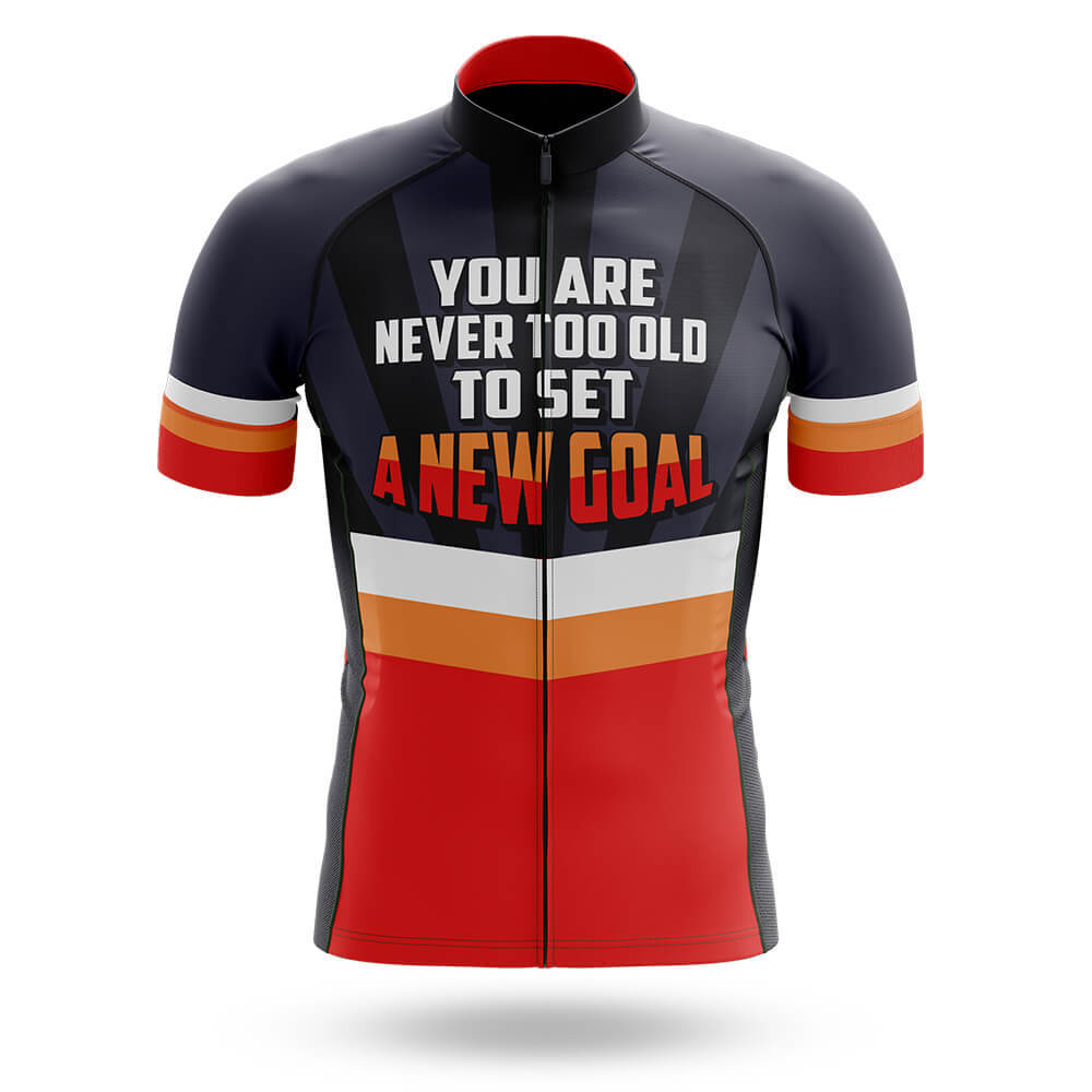 Never Too Old To Set A New Goal - Men's Cycling Kit-Jersey Only-Global Cycling Gear