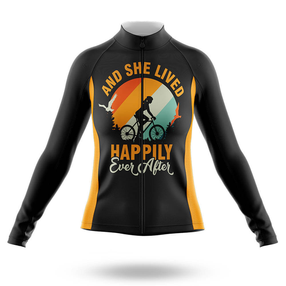Happily - Women's Cycling Kit-Long Sleeve Jersey-Global Cycling Gear