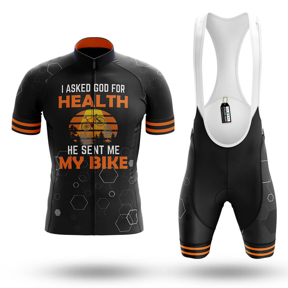 I Asked God For Health - Men's Cycling Kit-Full Set-Global Cycling Gear