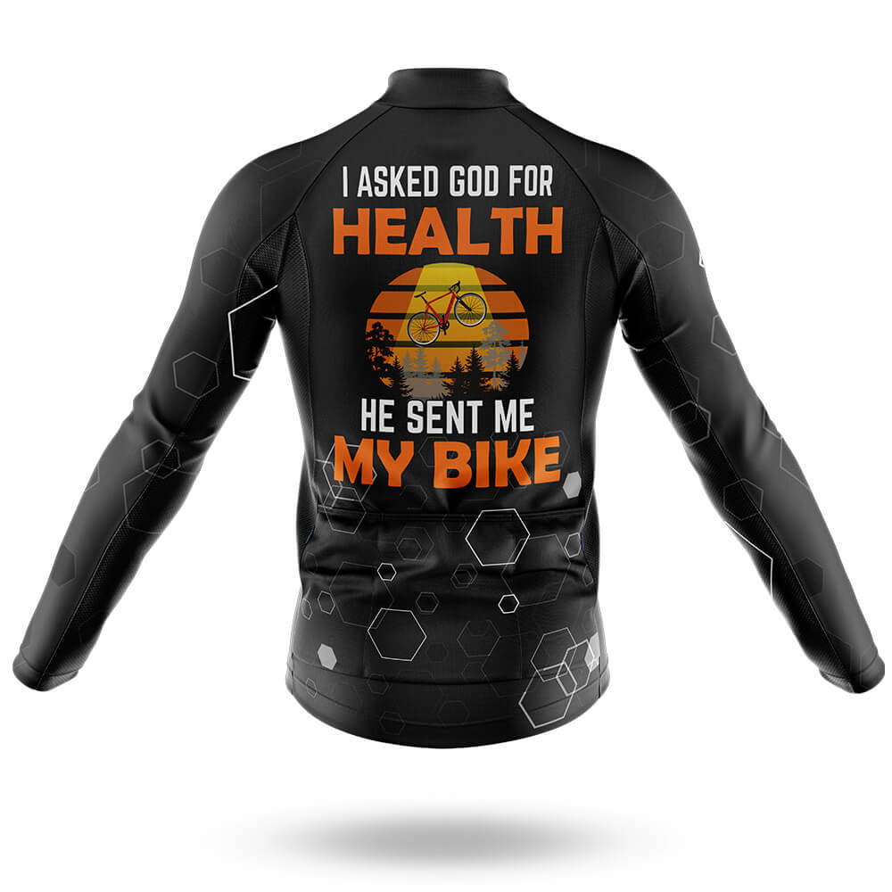 I Asked God For Health - Men's Cycling Kit-Full Set-Global Cycling Gear