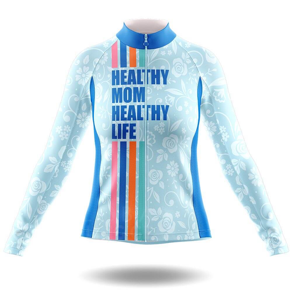 Healthy Mom - Cycling Kit-Long Sleeve Jersey-Global Cycling Gear