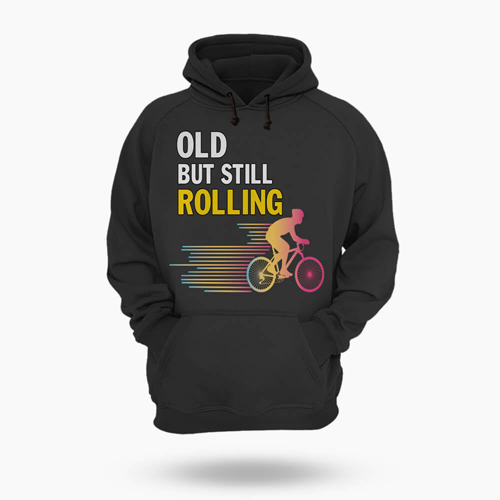 Old But Still Rolling - Hoodie-S-Global Cycling Gear