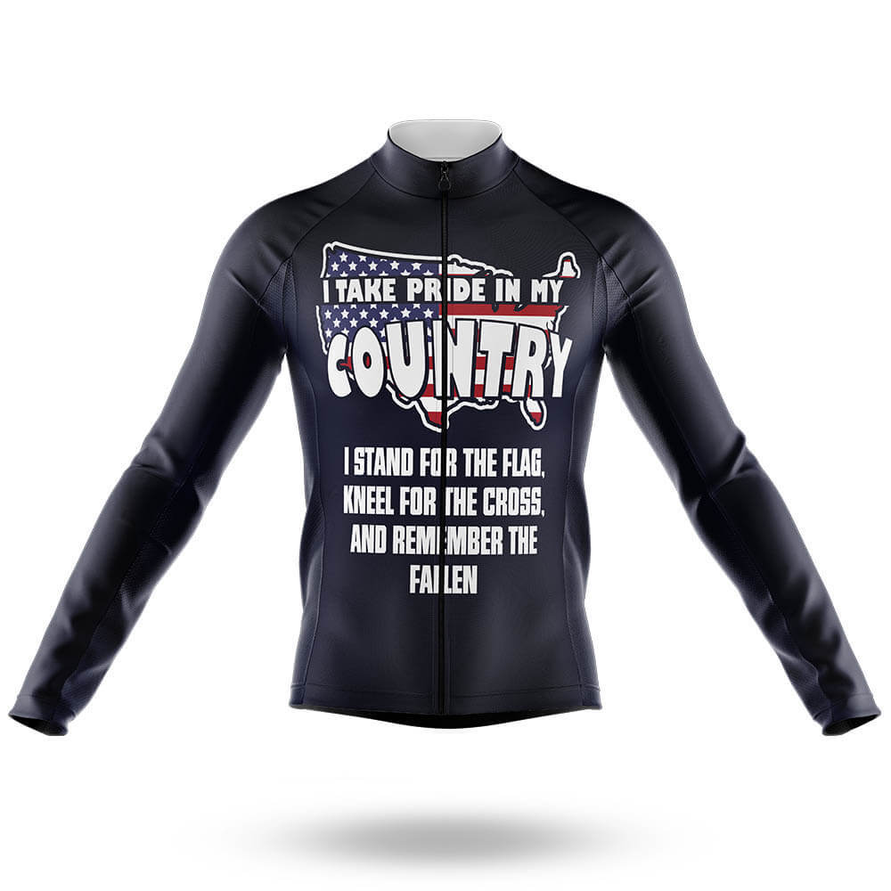 Pride My Country - Men's Cycling Kit-Long Sleeve Jersey-Global Cycling Gear