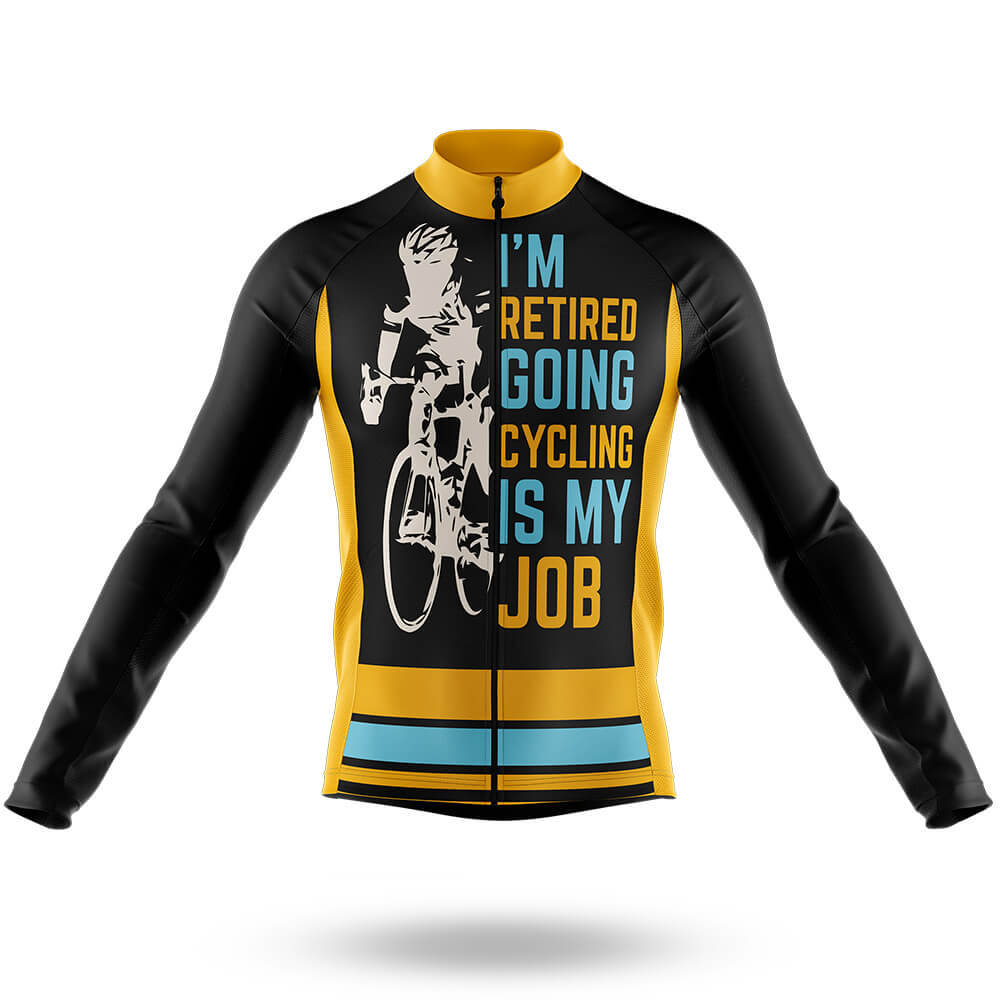 Cycling Is My Job V2 - Cycling Kit-Long Sleeve Jersey-Global Cycling Gear
