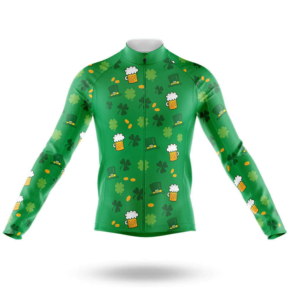 Irish V1 - Men's Cycling Kit-Long Sleeve Jersey-Global Cycling Gear