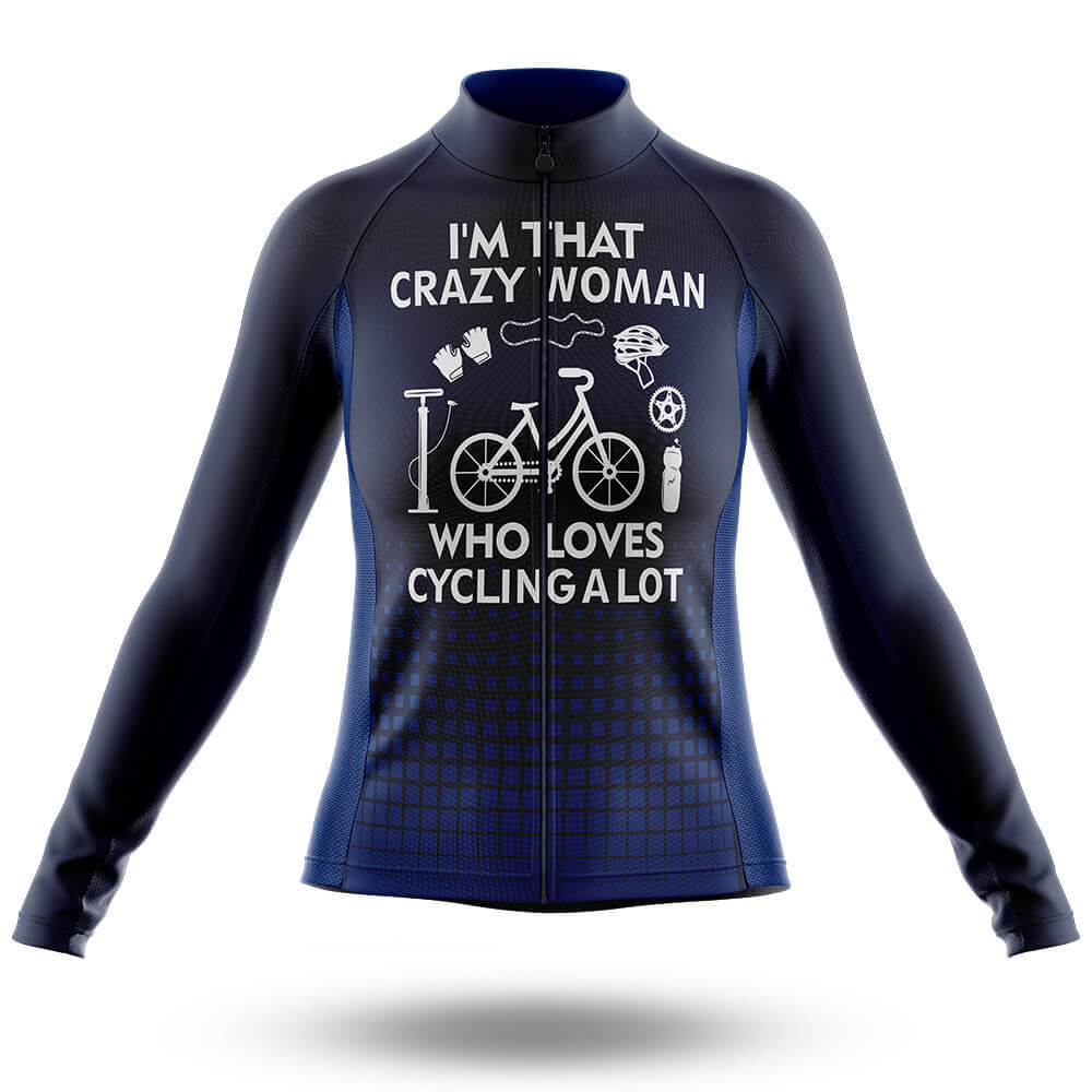 Crazy Woman - Women - Cycling Kit-Long Sleeve Jersey-Global Cycling Gear