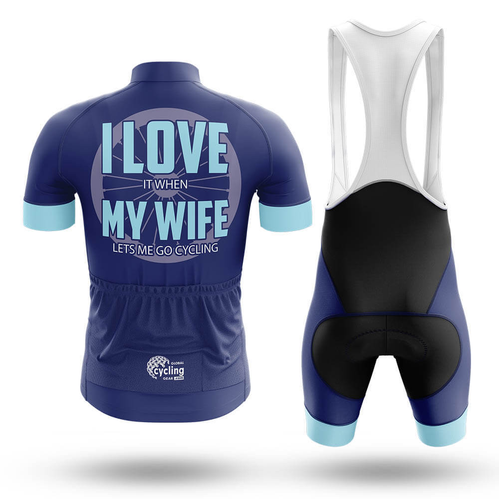 I Love My Wife V7 - Men's Cycling Kit-Full Set-Global Cycling Gear