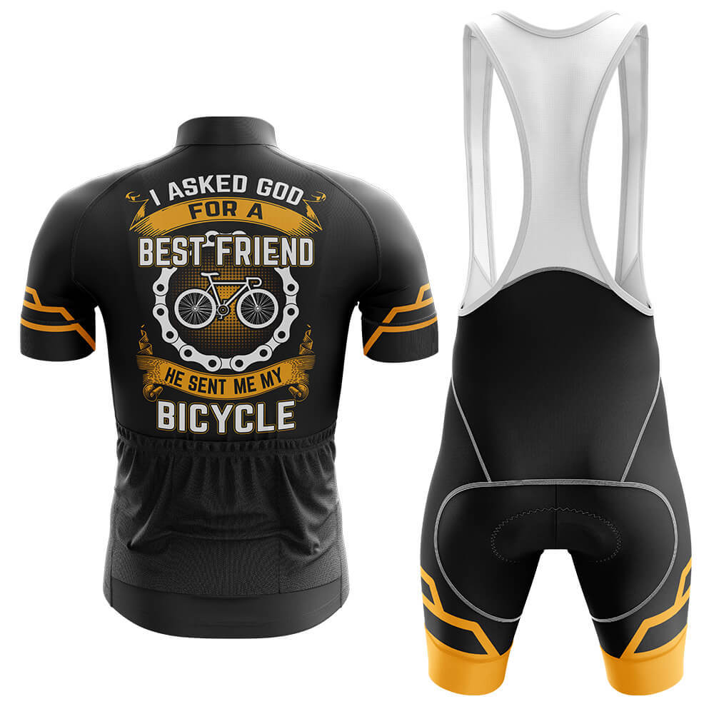 God Sent Me A Bicycle - Men's Cycling Kit-Full Set-Global Cycling Gear