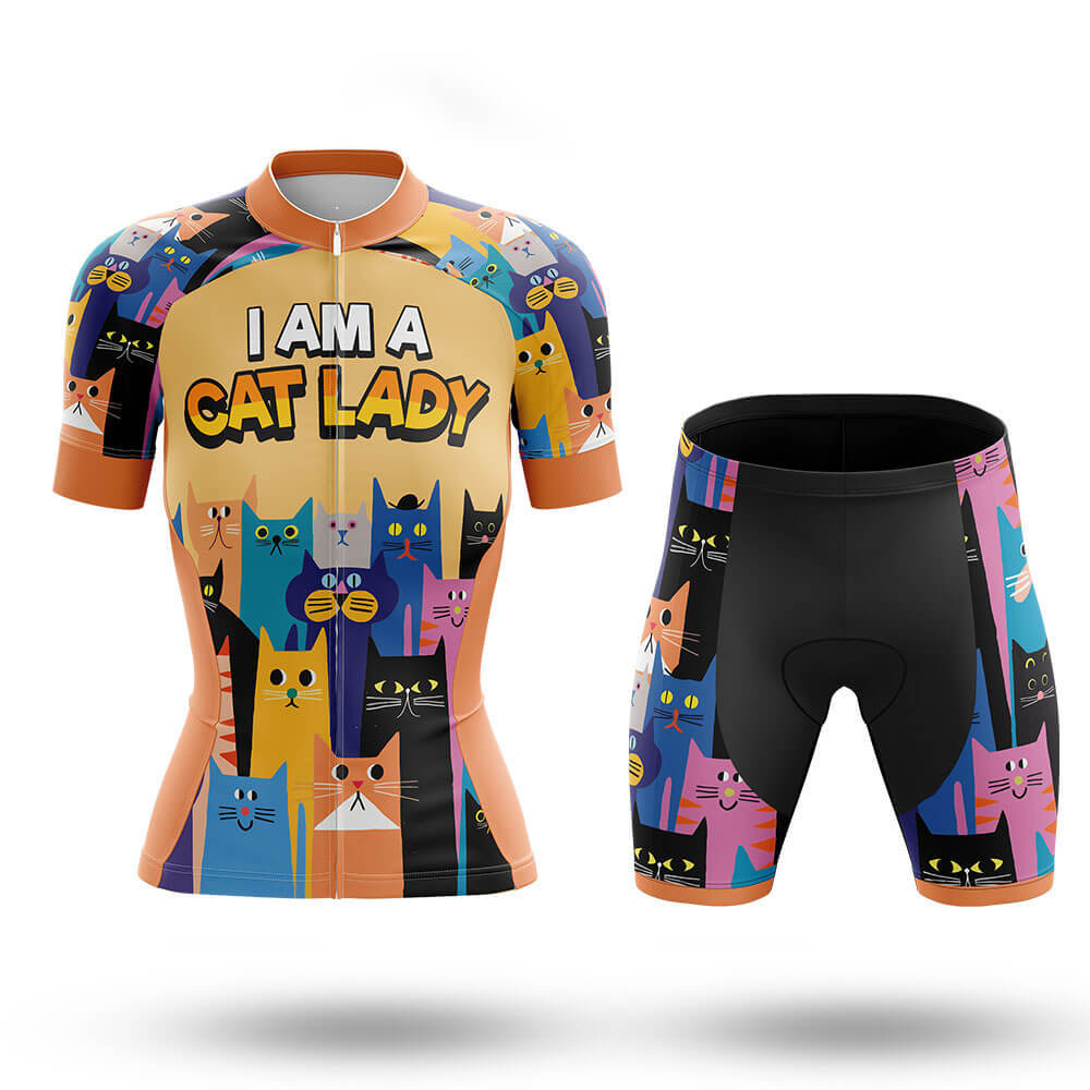 I Am A Cat Lady - Cycling Kit-Full Set-Global Cycling Gear
