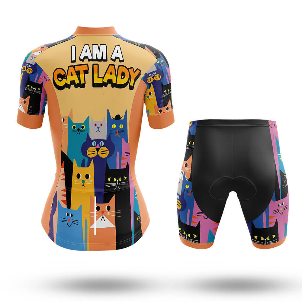 I Am A Cat Lady - Cycling Kit-Full Set-Global Cycling Gear