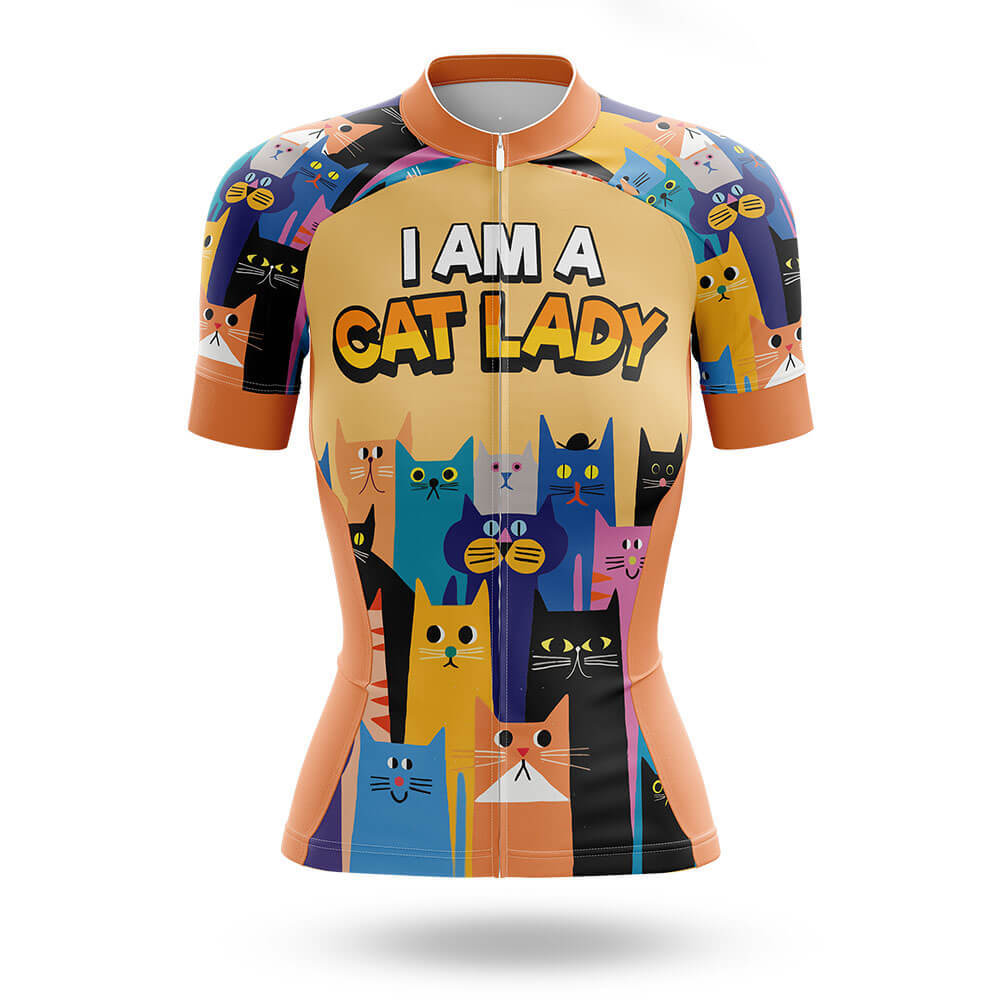 I Am A Cat Lady - Cycling Kit-Jersey Only-Global Cycling Gear