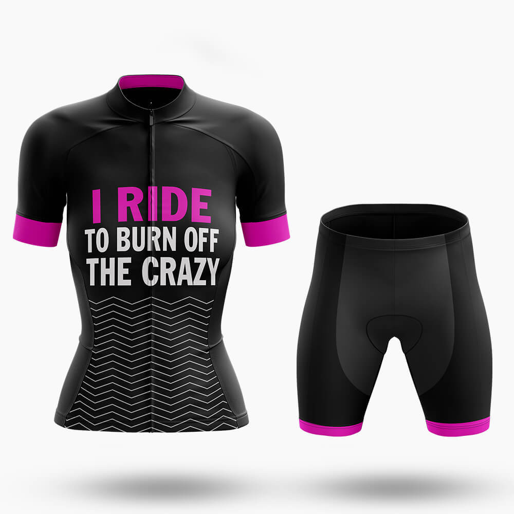 Burn Off Crazy - Women's Cycling Kit-Full Set-Global Cycling Gear