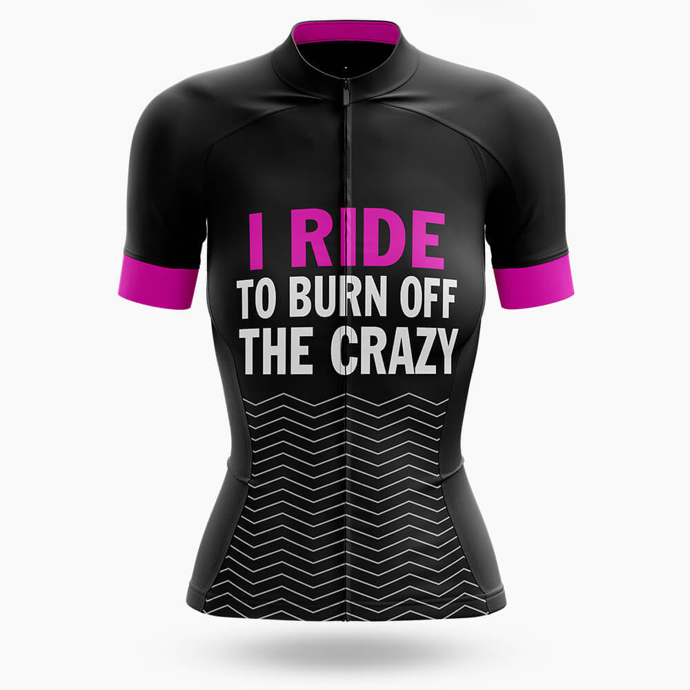Burn Off Crazy - Women's Cycling Kit-Jersey Only-Global Cycling Gear