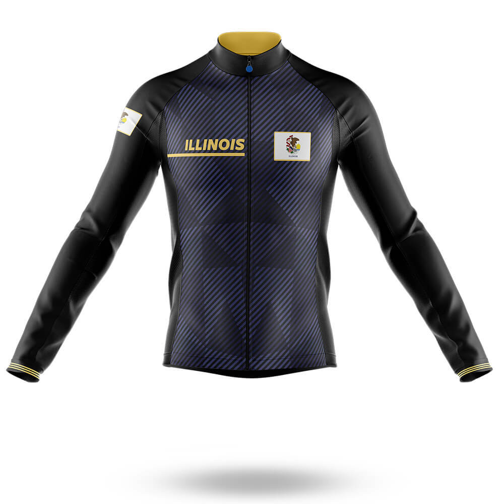 Illinois S2 - Men's Cycling Kit-Long Sleeve Jersey-Global Cycling Gear