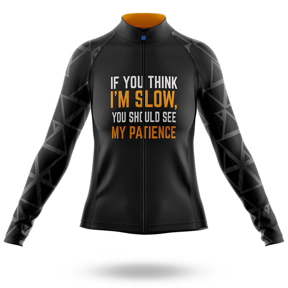 I'm slow - Women's Cycling Kit-Long Sleeve Jersey-Global Cycling Gear
