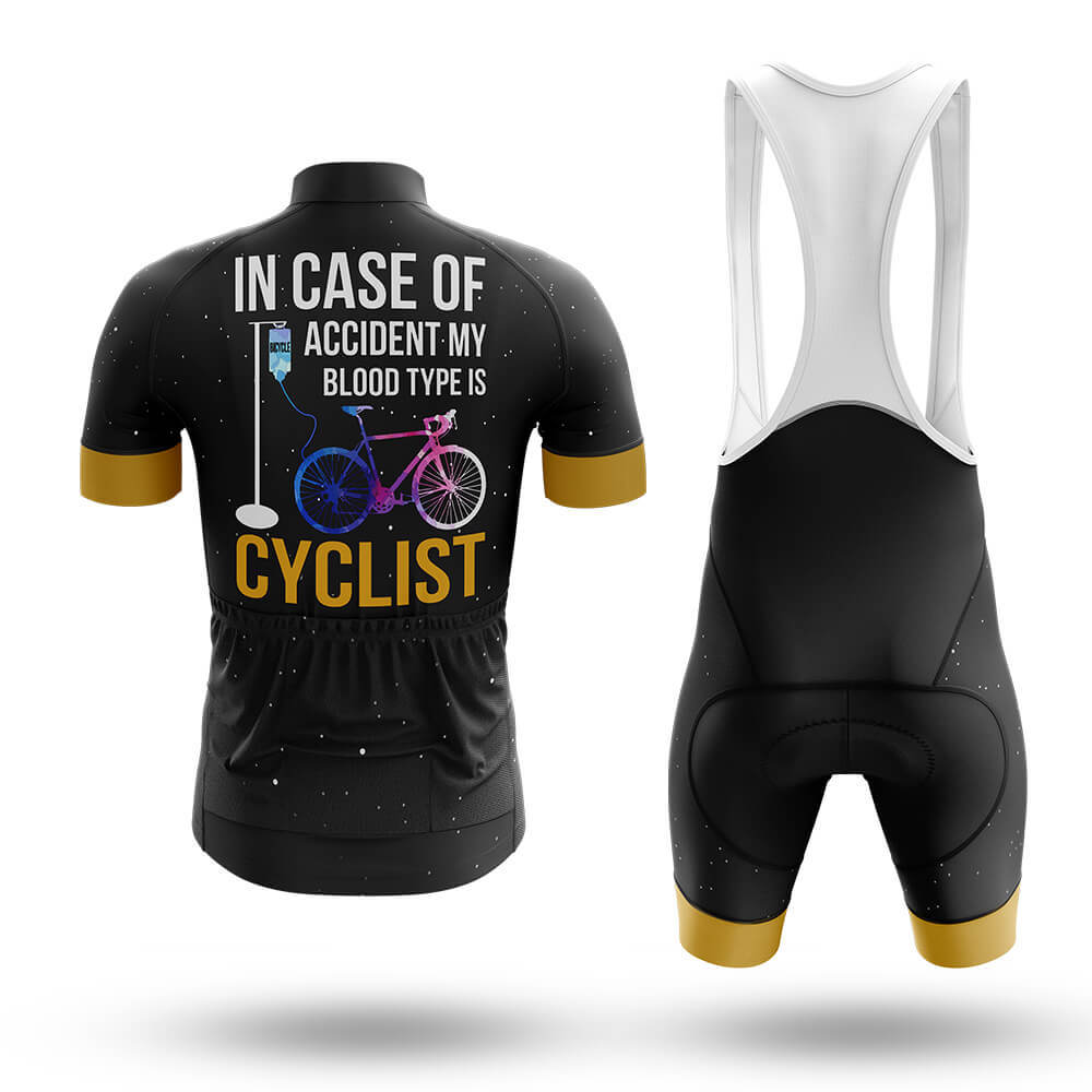 My Blood Type Is Cyclist - Men's Cycling Kit-Full Set-Global Cycling Gear