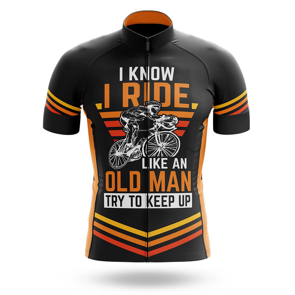 I Ride Like An Old Man V2 - Men's Cycling Kit Bike Jersey and Bib
