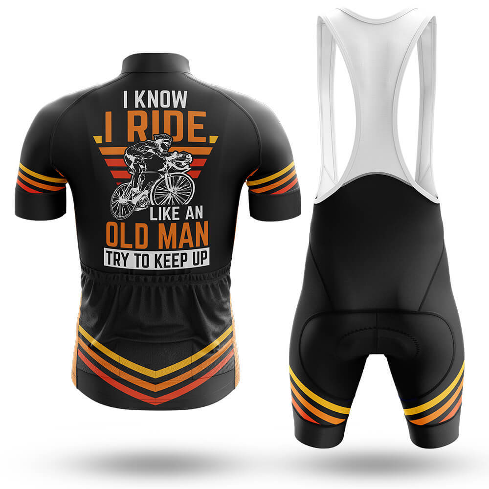 I Ride Like An Old Man V2 - Men's Cycling Kit-Full Set-Global Cycling Gear