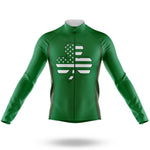 St Patrick's Day - Men's Cycling Kit-Long Sleeve Jersey-Global Cycling Gear