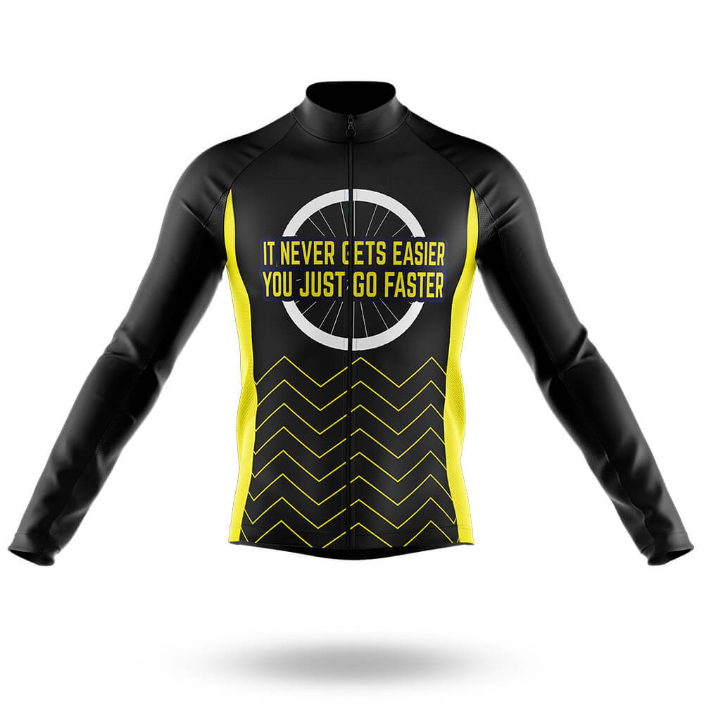 It Never Gets Easier - Men's Cycling Kit-Long Sleeve Jersey-Global Cycling Gear