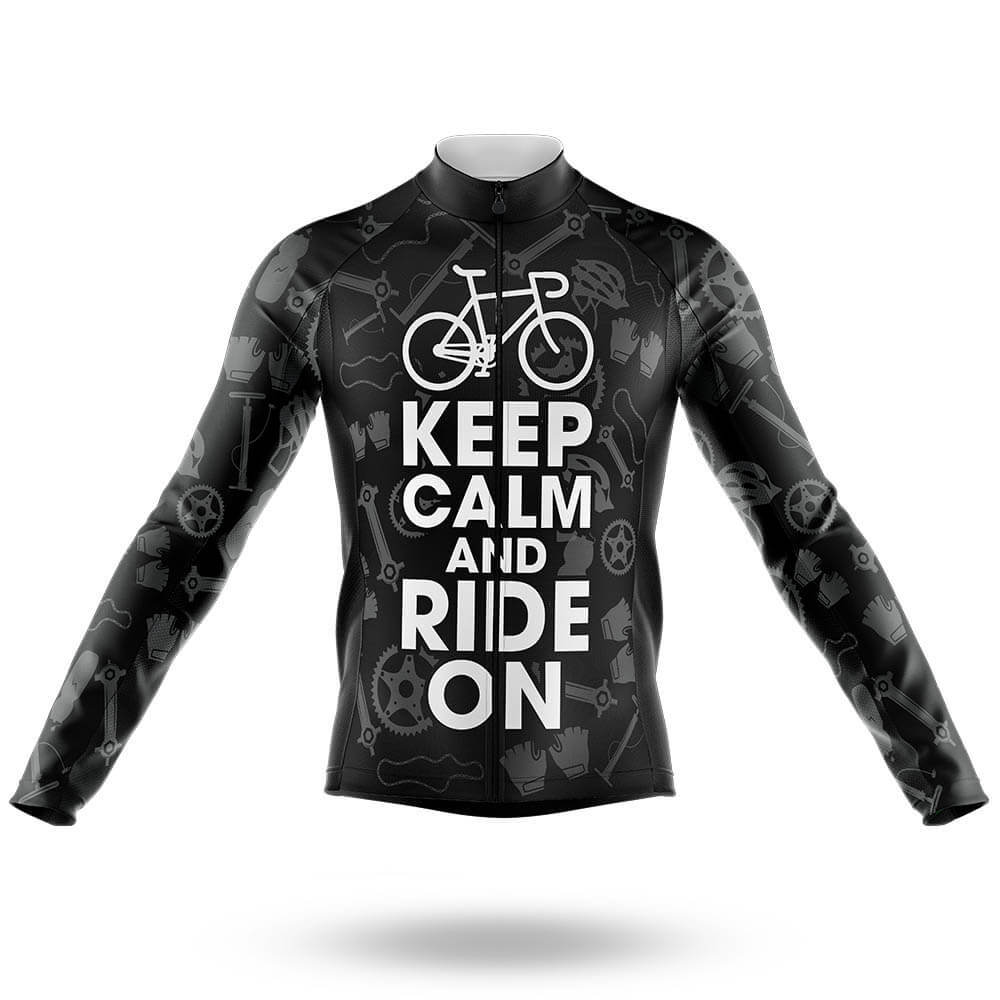 Keep Calm - Men's Cycling Kit-Long Sleeve Jersey-Global Cycling Gear