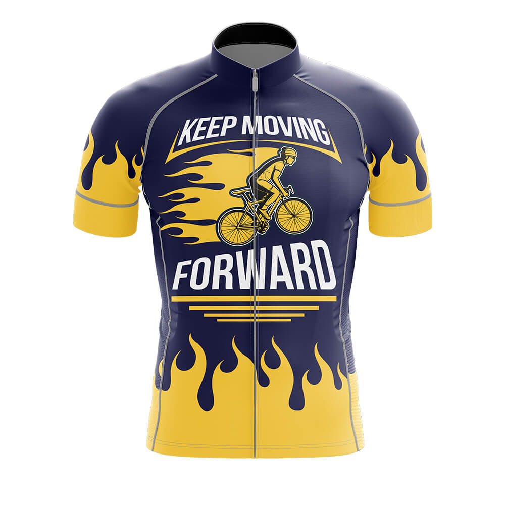 Keep Moving Forward - Men's Cycling Kit-Jersey Only-Global Cycling Gear