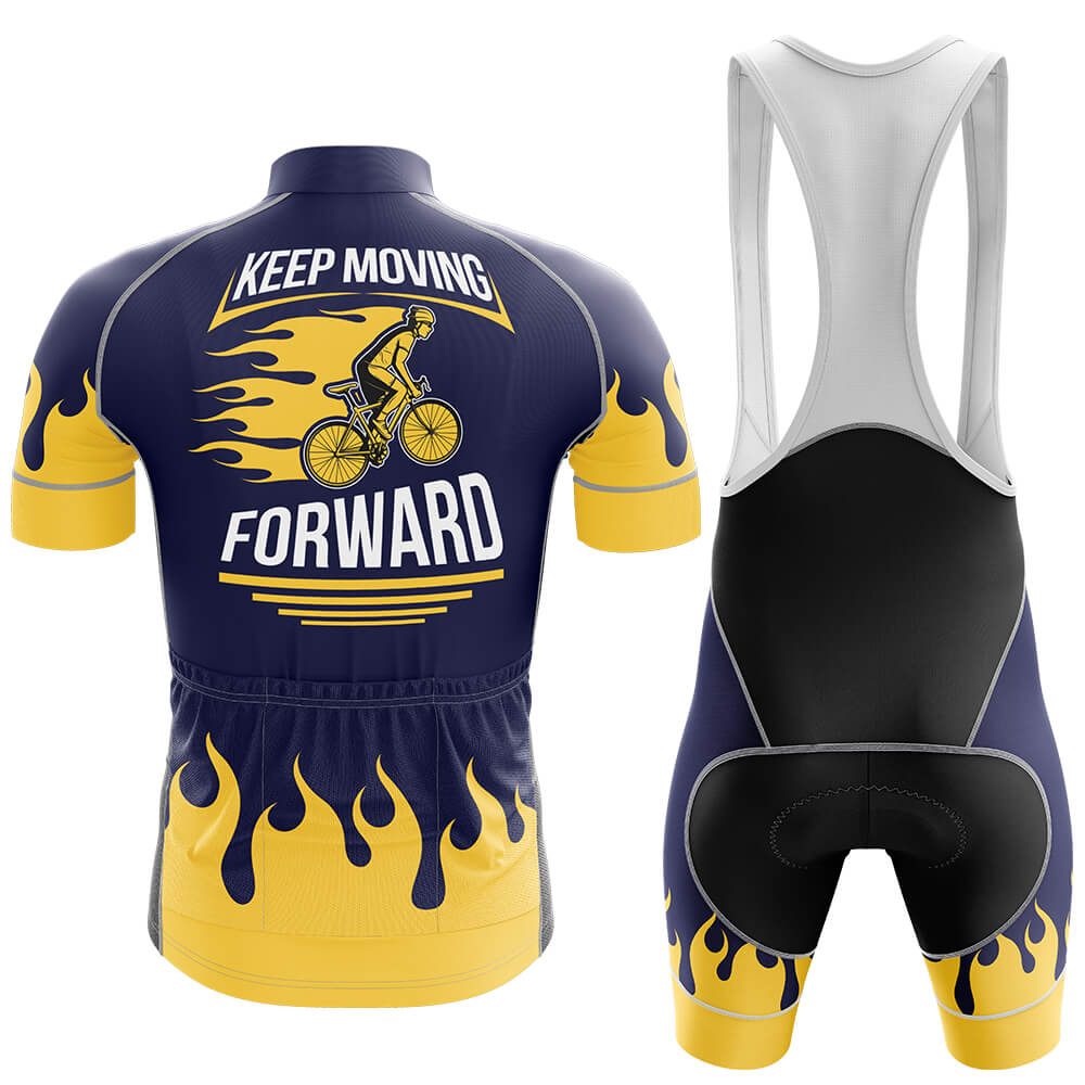 Keep Moving Forward - Men's Cycling Kit-Full Set-Global Cycling Gear