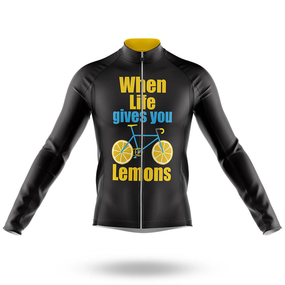 When Life Gives You Lemons - Men's Cycling Kit-Long Sleeve Jersey-Global Cycling Gear