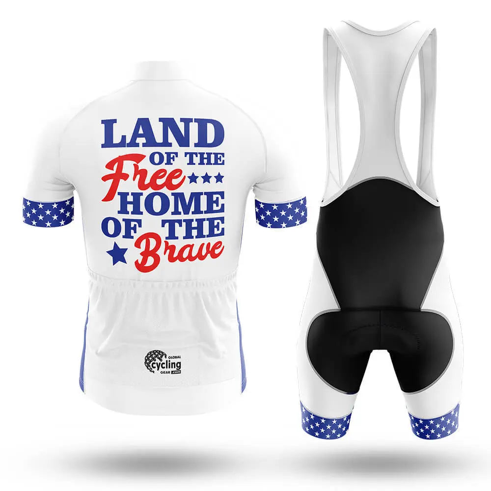 Land Of The Free American - Men's Cycling Kit-Full Set-Global Cycling Gear