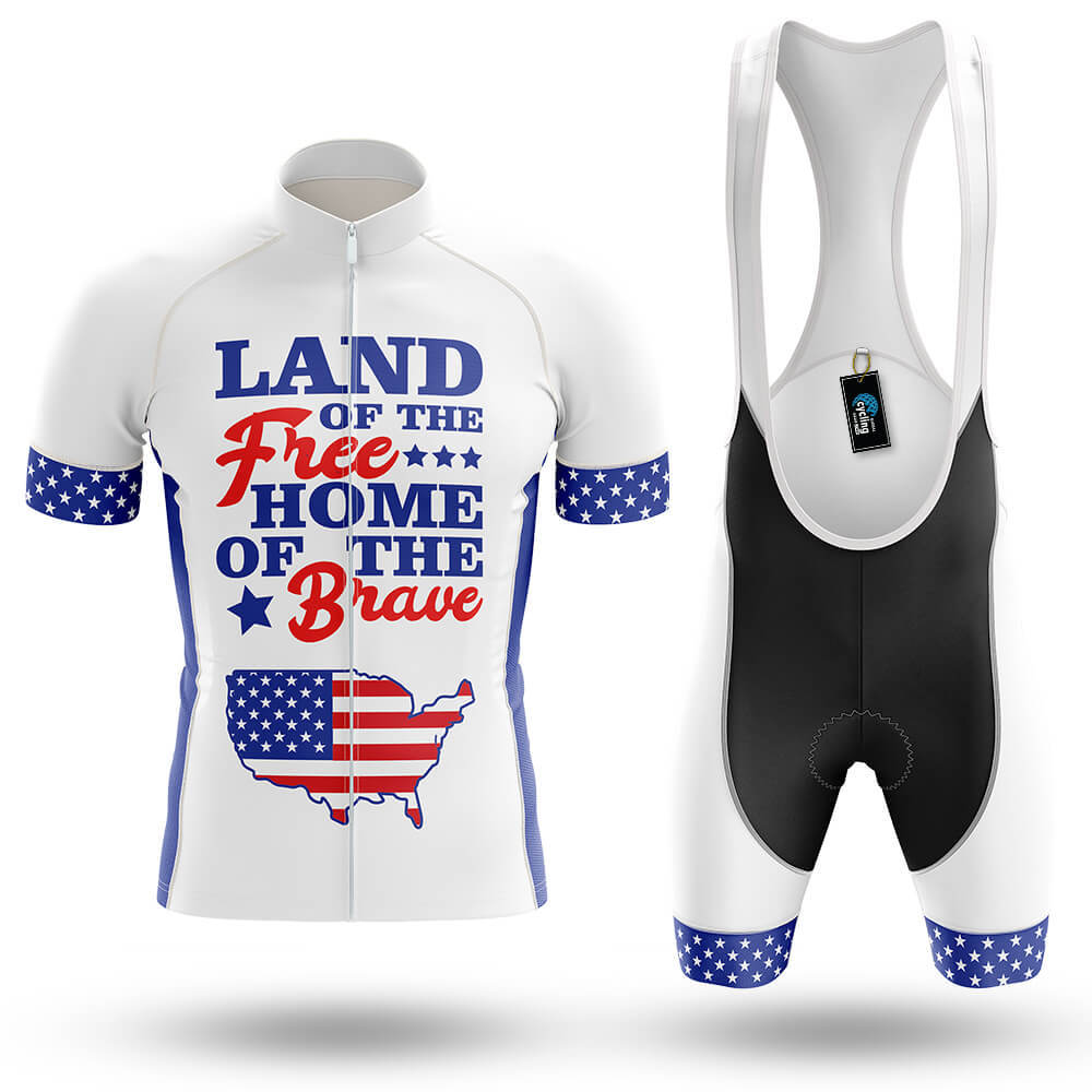 Land Of The Free American - Men's Cycling Kit-Full Set-Global Cycling Gear