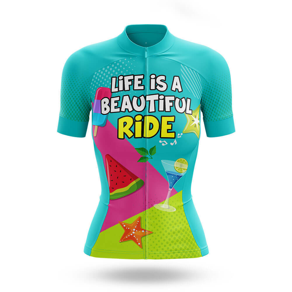 Life Is A Beautiful Ride - Women - Cycling Kit-Jersey Only-Global Cycling Gear