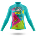 Life Is A Beautiful Ride - Women - Cycling Kit-Long Sleeve Jersey-Global Cycling Gear