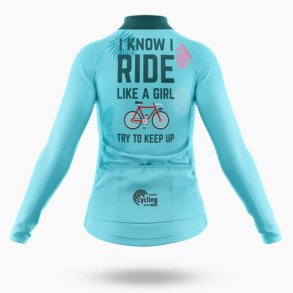 Like A Girl V3 - Women's Cycling Kit-Full Set-Global Cycling Gear