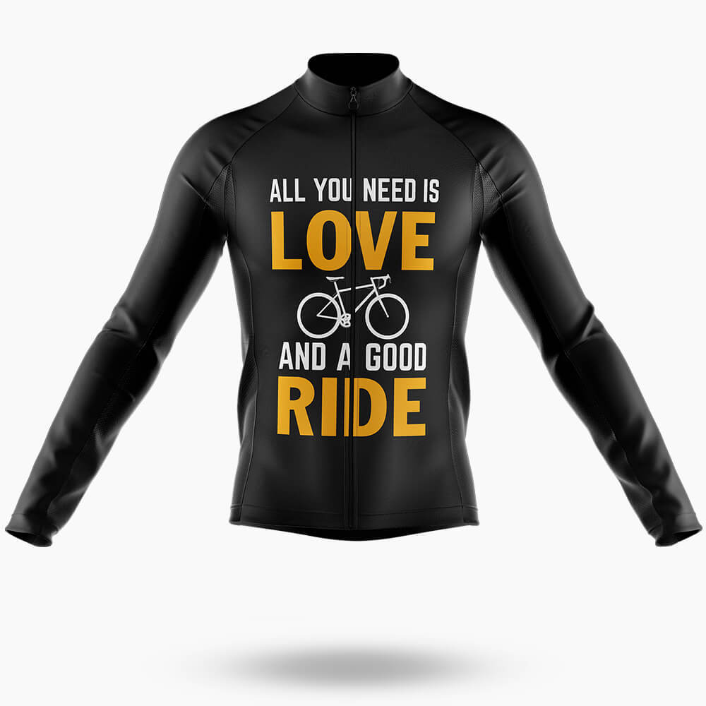 All You Need Is Love - Men's Cycling Kit-Long Sleeve Jersey-Global Cycling Gear