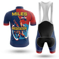 Miles Are My Meditation - Men's Cycling Kit-Jersey + Bibs-Global Cycling Gear