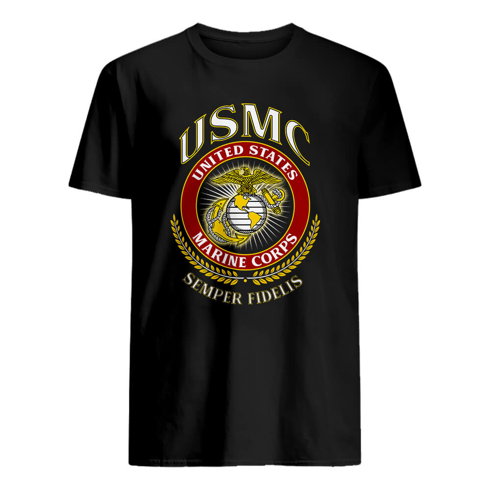 U.S Marine Corps T-Shirt-S-Global Cycling Gear
