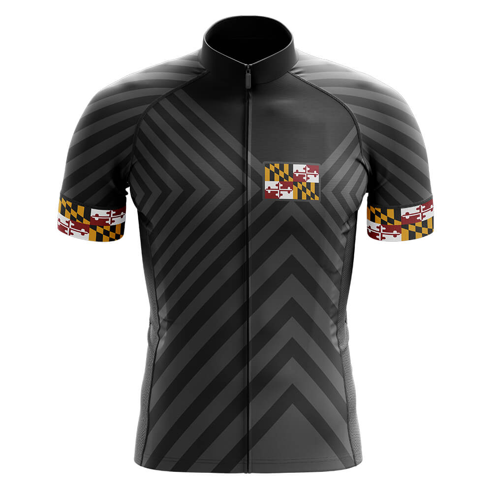 Maryland V13 - Black - Men's Cycling Kit-Jersey Only-Global Cycling Gear