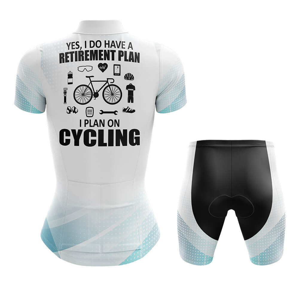 Retirement Plan - Women V2 - Cycling Kit-Full Set-Global Cycling Gear