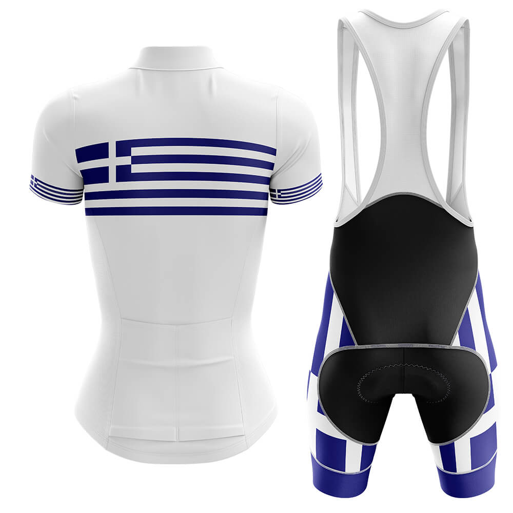 Greece - Women V4 - Cycling Kit-Jersey + Bib shorts-Global Cycling Gear