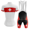 Switzerland - Women V4 - Cycling Kit-Jersey + Bib shorts-Global Cycling Gear