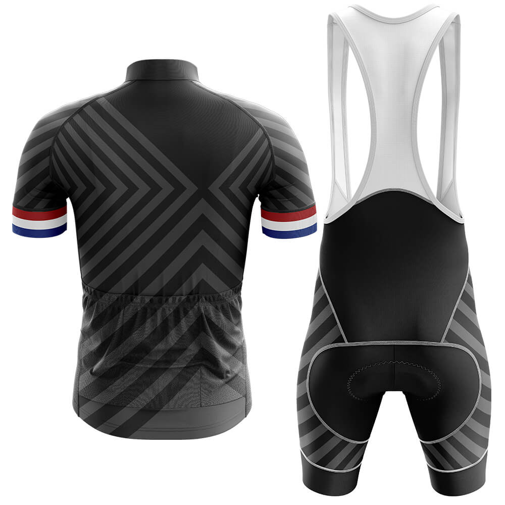 Netherlands V13 - Black - Men's Cycling Kit-Full Set-Global Cycling Gear