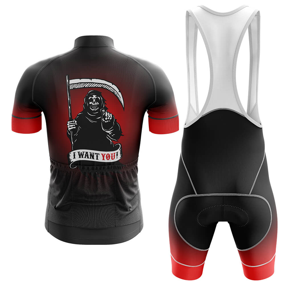Riding With Death - Men's Cycling Kit-Jersey + Bibs-Global Cycling Gear